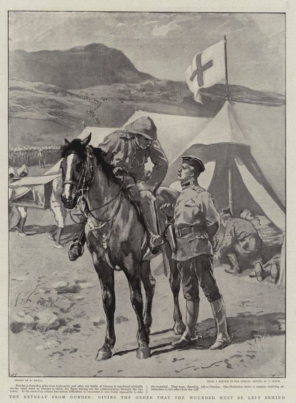 The Retreat from Dundee, Giving the Order that the Wounded Must Be Left Behind by William Small