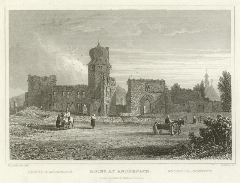 Ruins at Andernach by William Tombleson