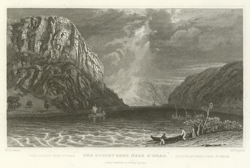 The Lurley Berg Near St Goar by William Tombleson