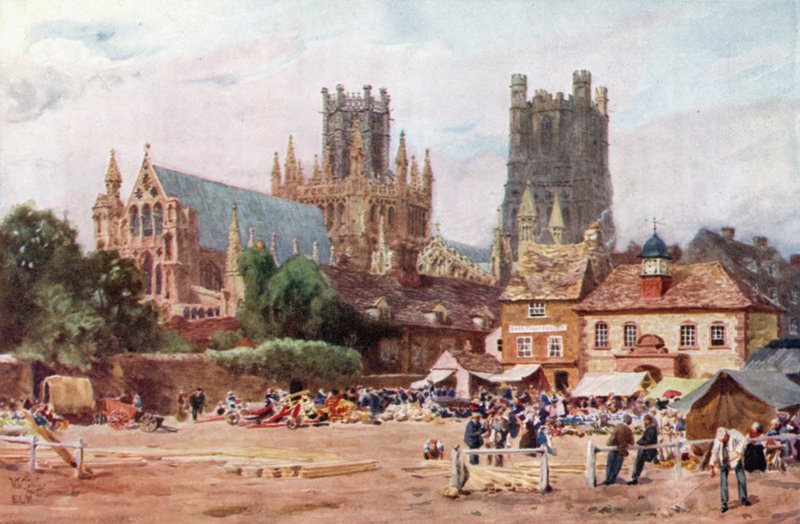 Ely, the Market Place by William Wiehe Collins