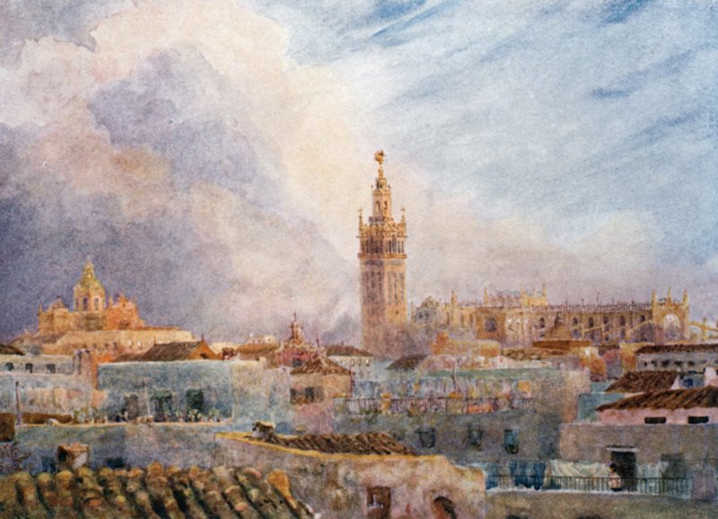 Seville, View Over the Town by William Wiehe Collins