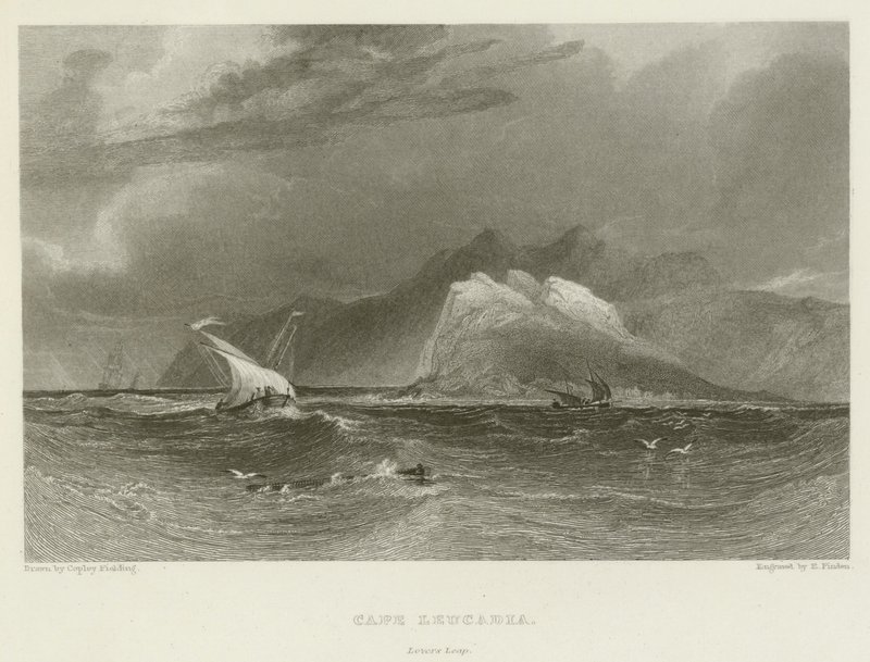 Cape Leucadia, Lovers Leap by after A.V. Copley Fielding