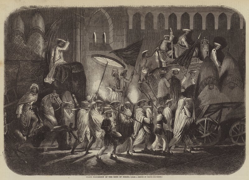 State Procession of the King of Delhi by after A. Soltykoff