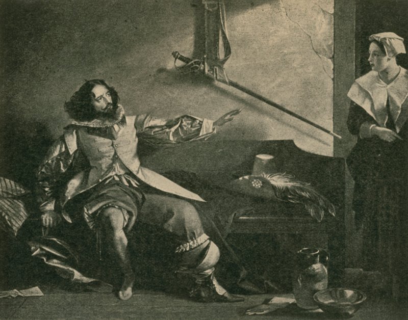 Charles Dickens as Captain Bobadil, in Every Man in His Humour by after Charles Robert Leslie