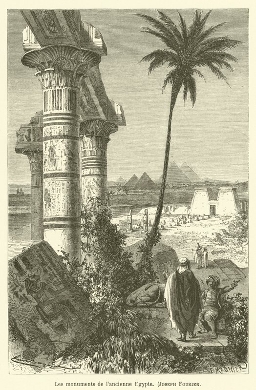 The Monuments of Ancient Egypt, Joseph Fourier by after Emile Antoine Bayard