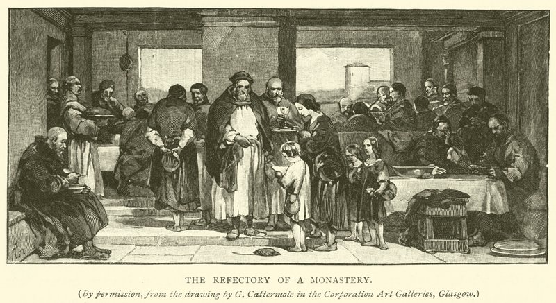 The Refectory of a Monastery by after George Cattermole