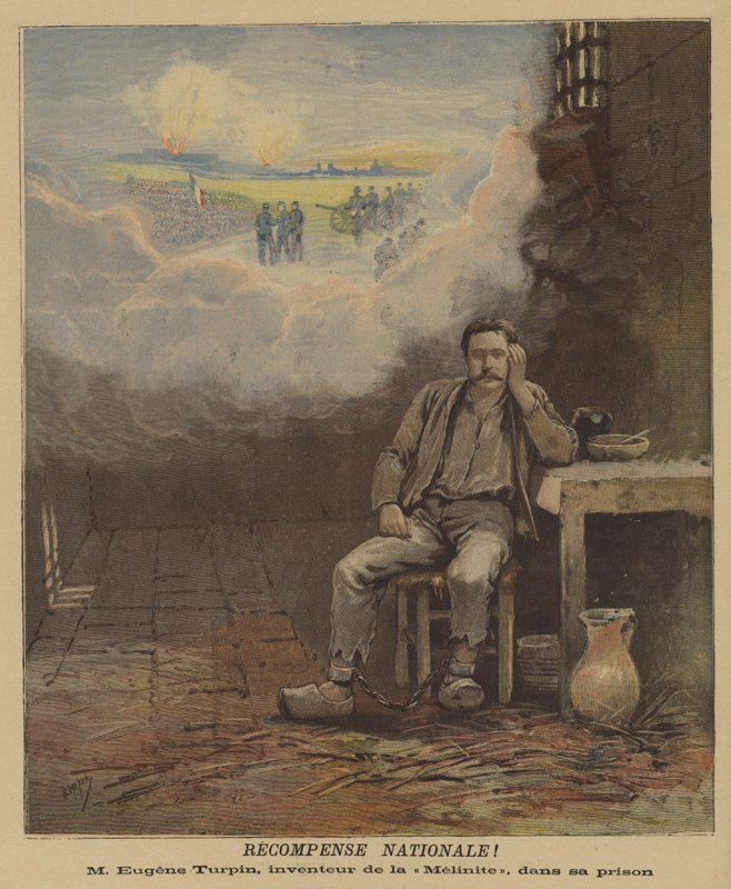 Eugene Turpin, inventor of the explosive Melinite, in prison by after Henri Meyer