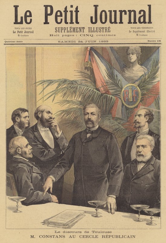 Speech by Jean Antoine Ernest Constans to the Cercle Republicain at Toulouse by after Henri Meyer