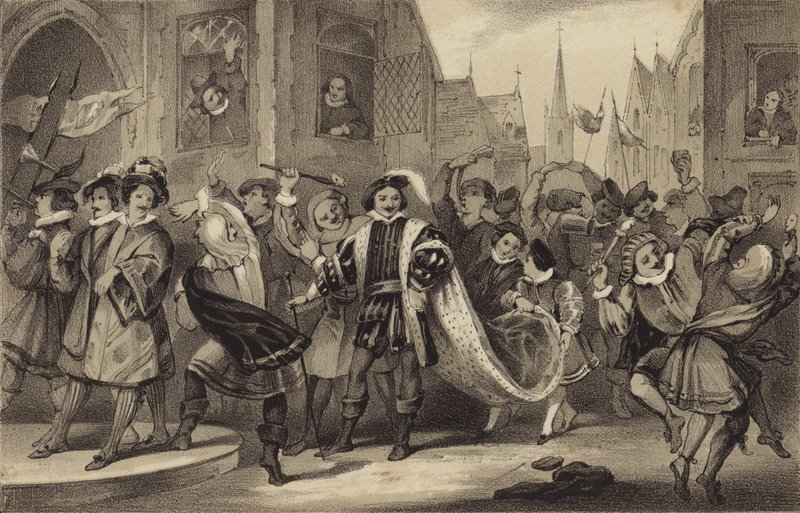 Lord of Misrule, G Ferrers by James Stephanoff