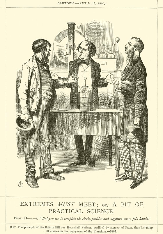 Extremes Must Meet; or, A Bit of Practical Science by after John Tenniel