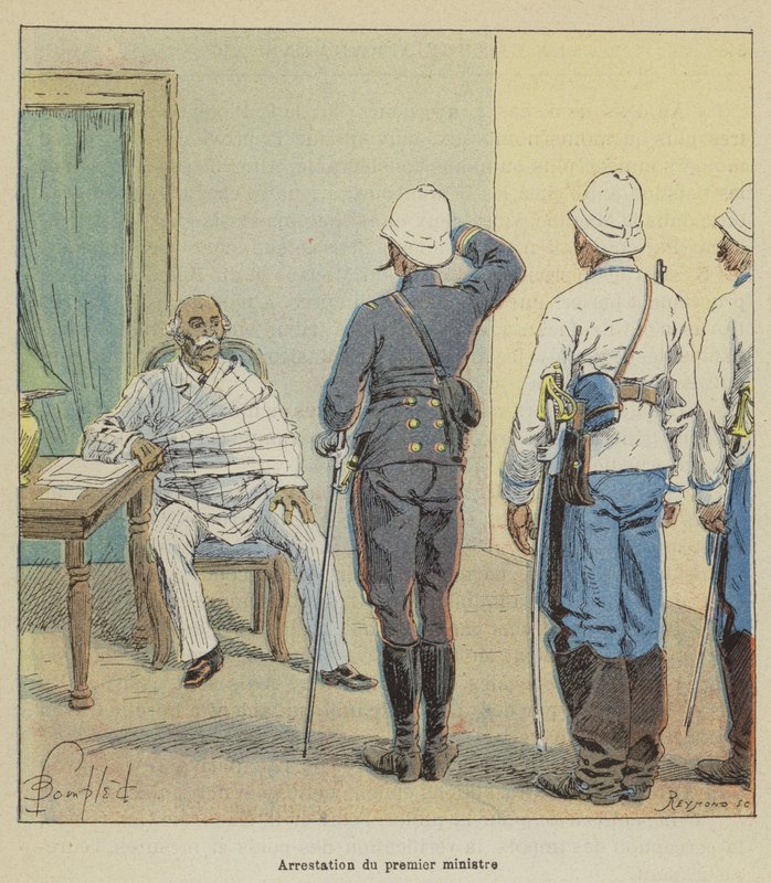 Arrest of the prime minister by after Louis Charles Bombled