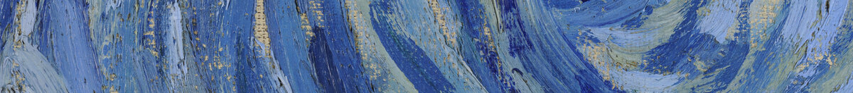 Starry Night (Vincent van Gogh), Detail: Wirbel am Himmel