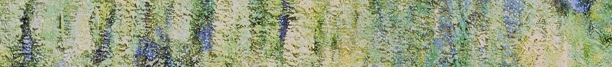 The Waterlily Pond with the Japanese Bridge (Claude Monet), Detail: Trauerweide und Laubwerk