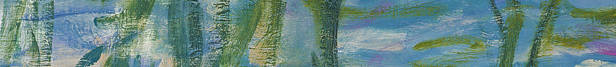 Waterlilies, 1916-19 (Claude Monet), Detail: Hängende Weidenzweige