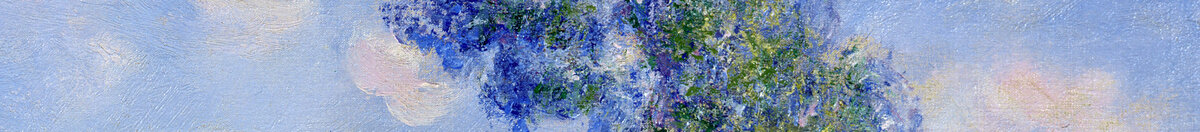 Effect of Spring, Giverny, 1890 (Claude Monet), Detail: Pappelkronen am Horizont