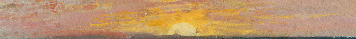 Sky Study (Joseph Mallord William Turner), Detail: Sonne über dem Horizont
