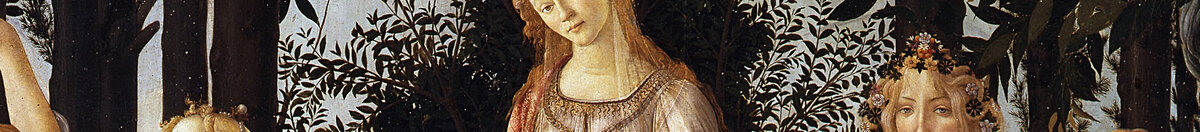 La Primavera (Sandro Botticelli), Detail: Venus mit erhobener Hand