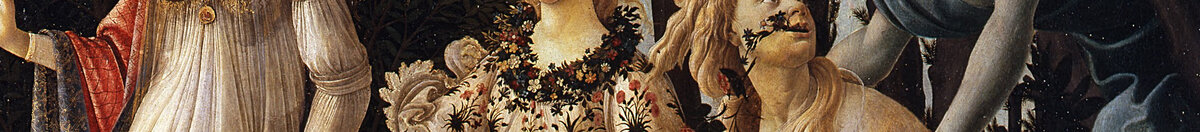 La Primavera (Sandro Botticelli), Detail: Flora im Blumenkleid