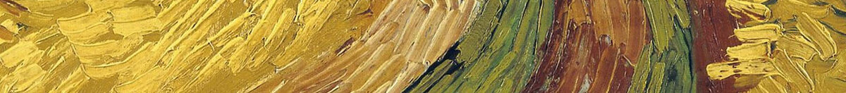 Wheatfield with Crows (Vincent van Gogh), Detail: Gabelung des Feldwegs