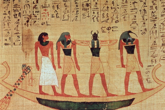 Hieroglyphic and murals