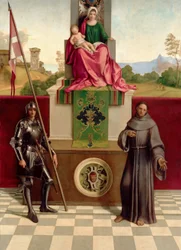 Madonna and Child Between St. Francis and St. Nicasius (The Castelfranco Madonna)