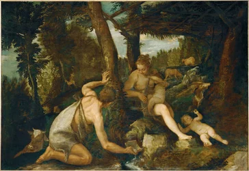 Adam and Eve after the expulsion from paradise