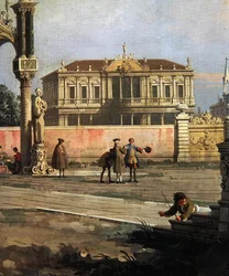 Detail of a Town House and a Public Square (detail)