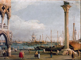 View of the Basin of St. Mark and the Church of San Giorgio Maggiore from the Piazzetta to Venice