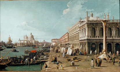 View of the Molo, the Biblioteca Marciana and the Column of St. Theodore, Venice