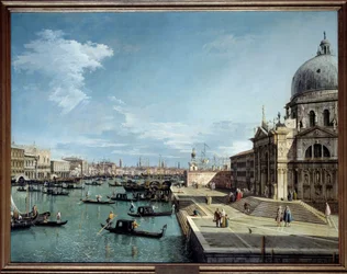 View of the Entrance to the Grand Canal and the Church of Salute in Venice