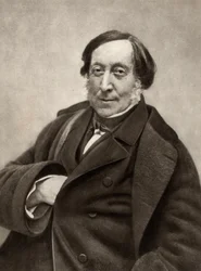 Gioachino (Antonio) Rossini (1792-1868) Italian composer. From a photograph by Nadar, pseudonym of Gaspard-Felix Tournachon (1820-1910)