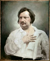 Portrait of Honore Balzac, French Writer