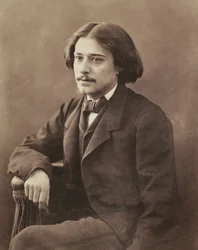 Portrait of the writer Alphonse Daudet by Nadar, Gaspard-Felix