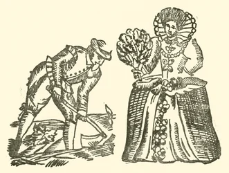 Illustration for The Roxburghe Ballads (woodcut)