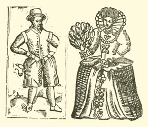 Illustration for The Roxburghe Ballads (woodcut)