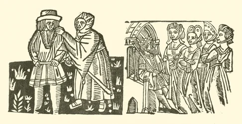 Illustration for The Roxburghe Ballads (woodcut)