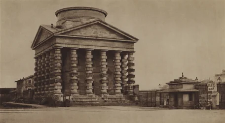 The Star Barrier in 1860, with the Octroi Pavilion of Ledoux