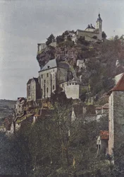 Roc-Amadour, General View (coloured photo)