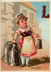 L for Laitiere (Dairy Worker)