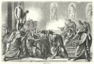 Assassination of Julius Caesar (engraving)