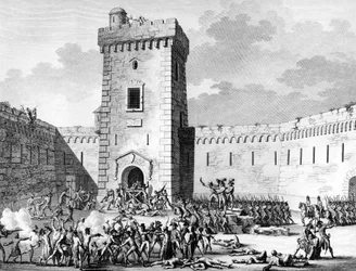 Jacobins stop in Marseille and Aubagne locked in Fort Saint John in Marseille and massacres by royalists on 17 Prairial An III (June 5)