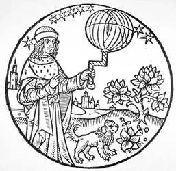 Ideal Portrait of Aristotle (384-322 BC), Copy of an Illustration from 