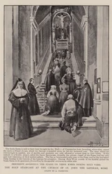 The Holy Staircase at the Church of St John the Lateran, Rome