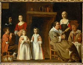 Portraits dans un interieur
