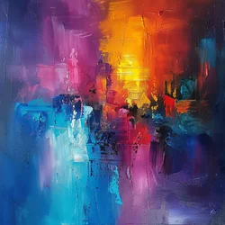 Abstract Art with Acrylic Paint Colors