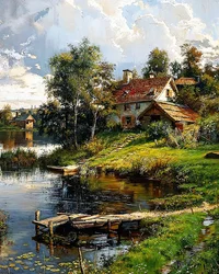 A House on the Edge of a Winding River