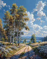 Landscape with Scenic Ridge
