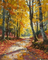 Landscape with Towering Redwoods