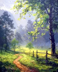 Beautiful Landscape at Sunset