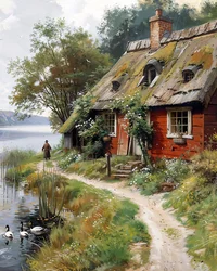 Old Russian village, hut